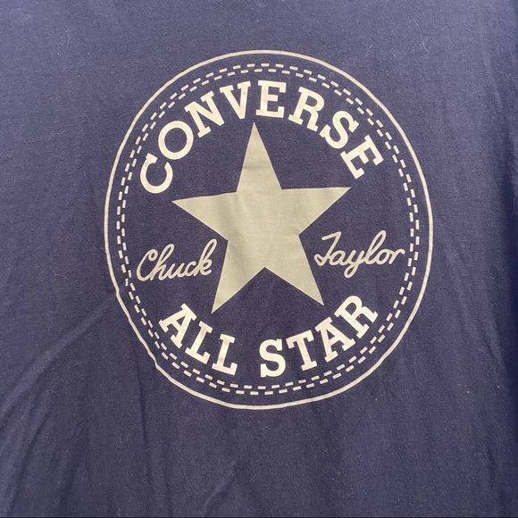 Converse Men’s Navy Blue T-shirt Size: XXL - Picture 2 of 3
